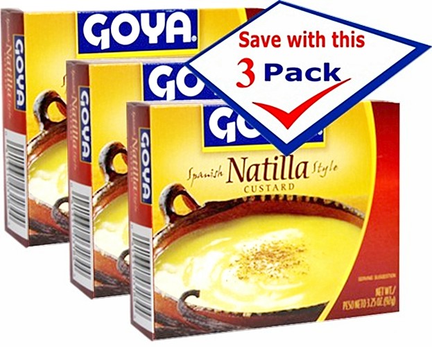 Goya Natilla Spanish style. 3.25 oz Pack of 3